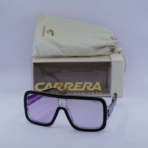Carrera FLAGLAB 14 07C5 TE Shield Sunglasses - Black/Multilayer Violet
